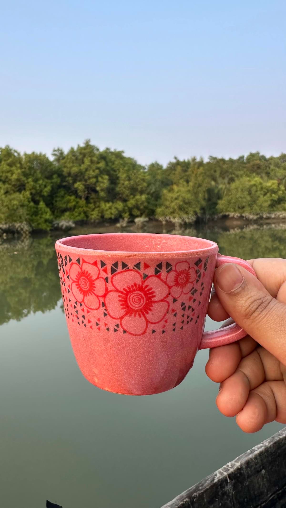 Morning coffee in nature